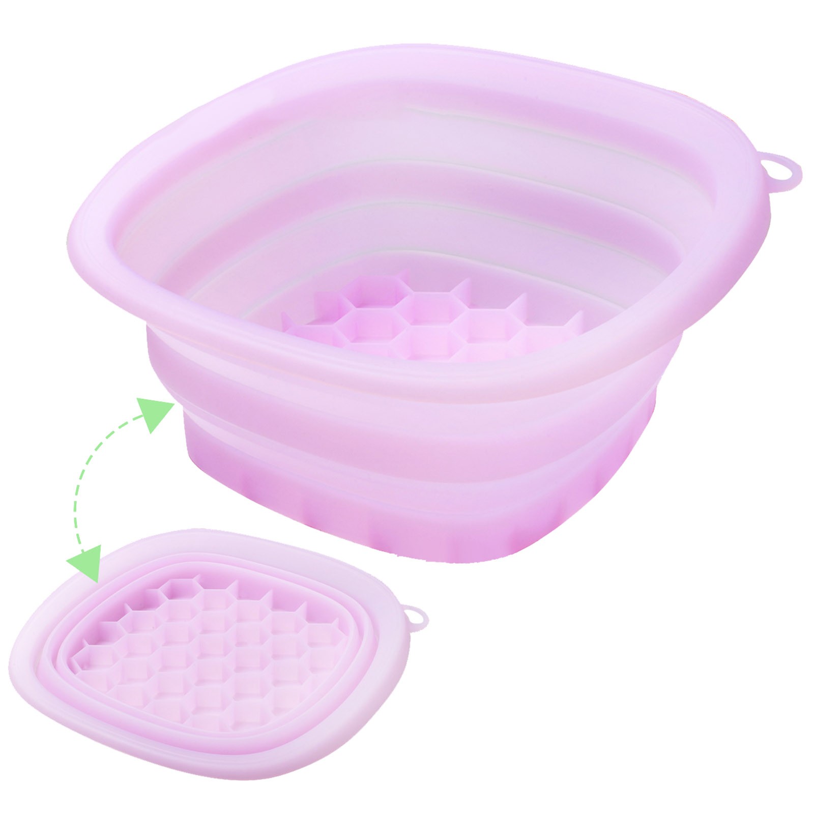 thumbnail image 2 of Cuenco Facial De Silicona Para Baño De Hielo Facial. Herramienta De Spa Reutilizable Con Bandeja Incorporada. Lavabo Plegable Portátil Para El Uso Diario En Casa Por La Mañana., 2 of 2